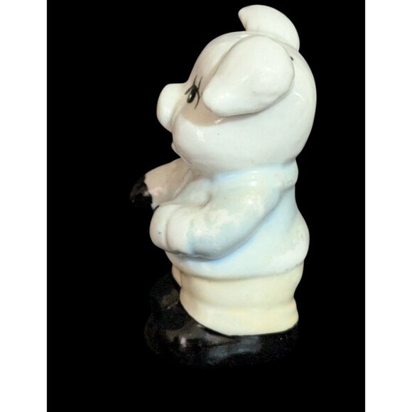 Vintage Ceramic Pig Pepper Shaker Replacement 3" Adorable Kitchen Décor - Picture 4 of 8